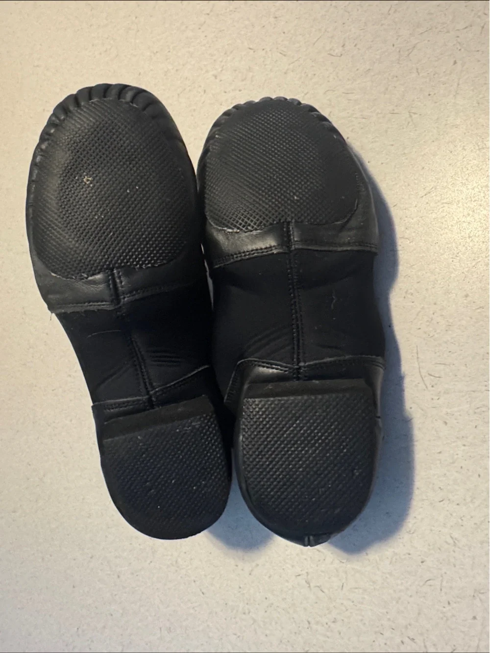 Weissman Black Leather Slip-On Dance Shoe